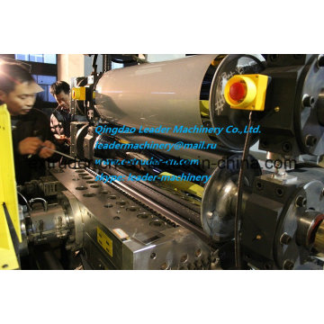 PP PE Thin Sheet Extrusion Line / Double Position Winder / 0.2-2.0mm / T-Die Head